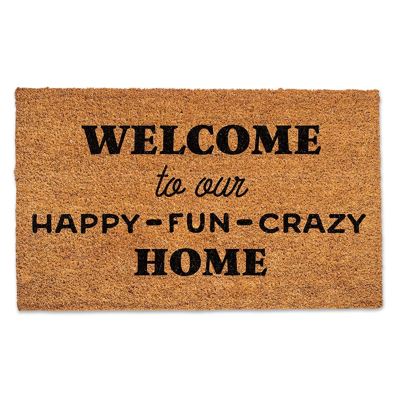 Our Happy Fun Crazy Home Doormat