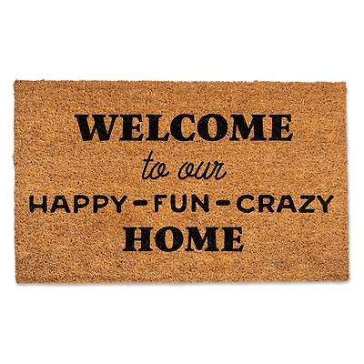 Our Happy Fun Crazy Home Doormat