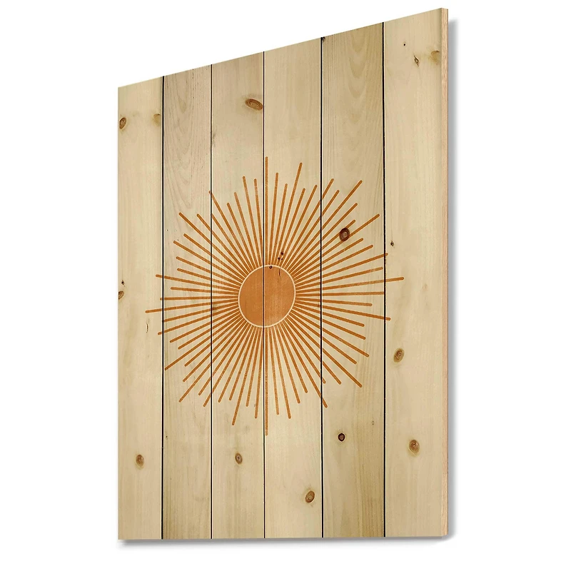 Designart - Orange Sun Print II