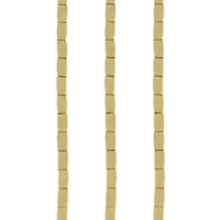 Gold Metal Square Tube Beads, 5mm by Bead Landing™