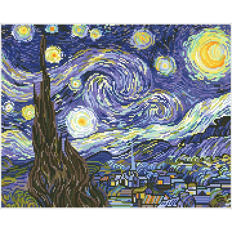 Diamond Dotz® Intermediate Level Starry Night Diamond Painting Kit