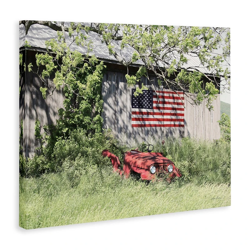 Stupell Industries Americana Lush Country Greenery Canvas Wall Art