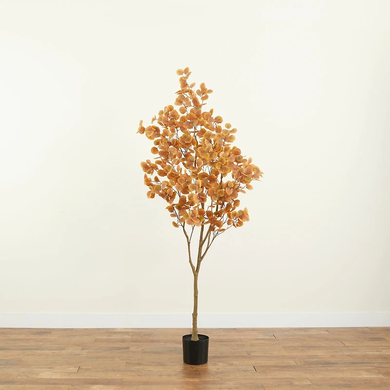 7ft. Artificial Autumn Fall Eucalyptus Tree