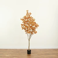 7ft. Artificial Autumn Fall Eucalyptus Tree
