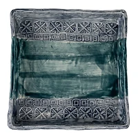 Hello Honey® 7.5" Blue Coastal Stoneware Napkin Holder