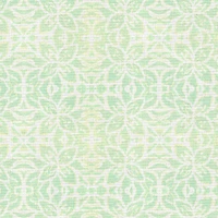 Fabric Editions Abstract Green Daisy Cotton Fabric