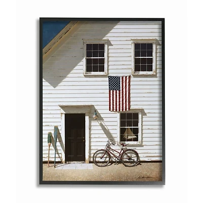 Stupell Industries Americana Cape House Front Vintage Framed Wall Art