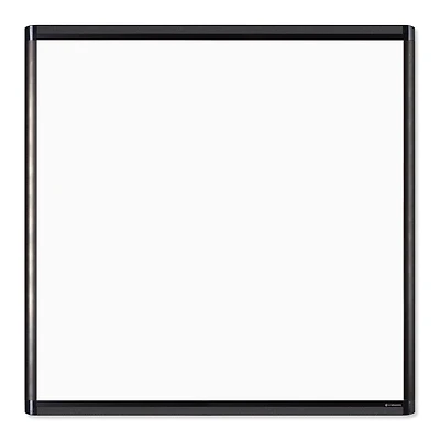 U Brands PINIT Black 36" x 36" Aluminum Frame Magnetic Dry Erase Board