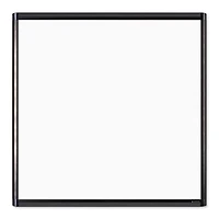 U Brands PINIT Black 36" x 36" Aluminum Frame Magnetic Dry Erase Board