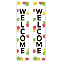 Creative Teaching Press® Apple Time Two-Sided Welcome Banner, 8" x 39", Pack of 2