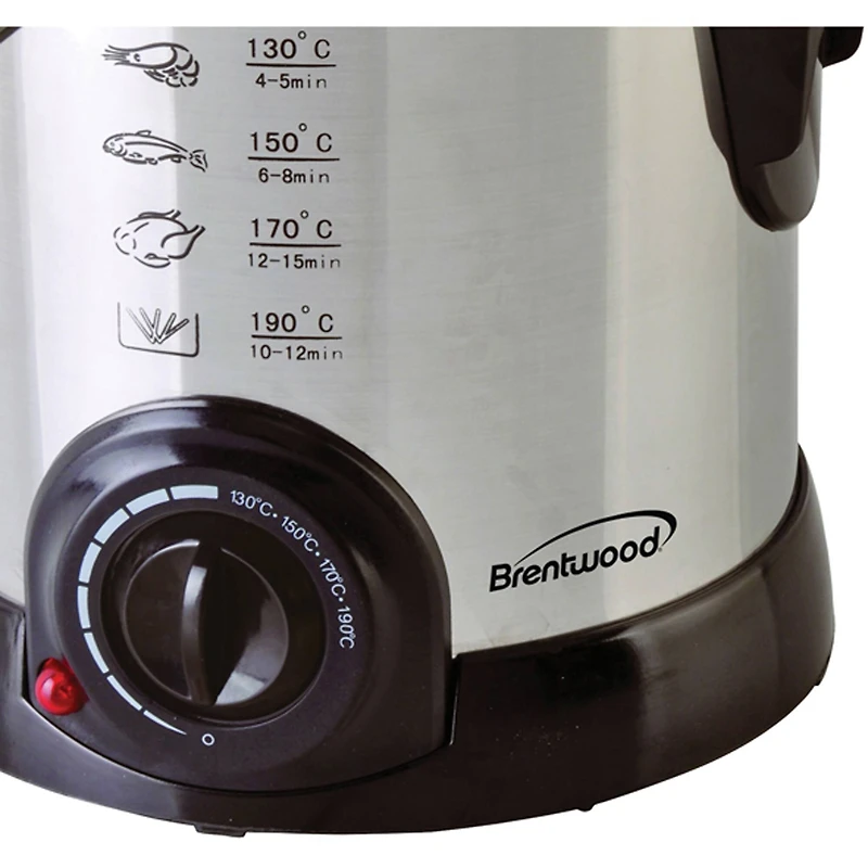 Brentwood 1L Stainless Steel Electric Deep Fryer
