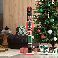 Glitzhome® 42" Wooden Christmas Soldier Nutcracker