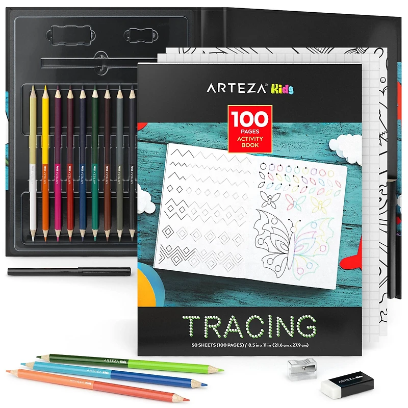 Arteza® Kids Activity Book, Tracing, 50 pages
