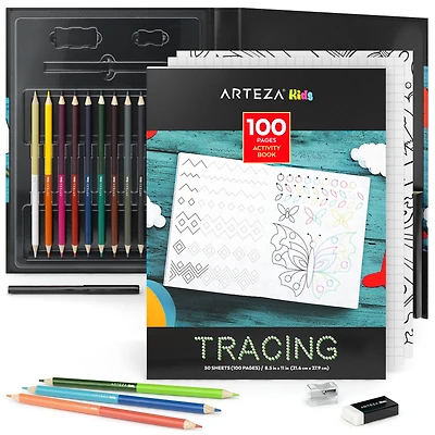 Arteza® Kids Activity Book, Tracing, 50 pages
