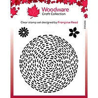 Woodware Singles Stitched Circle Clear Stamps