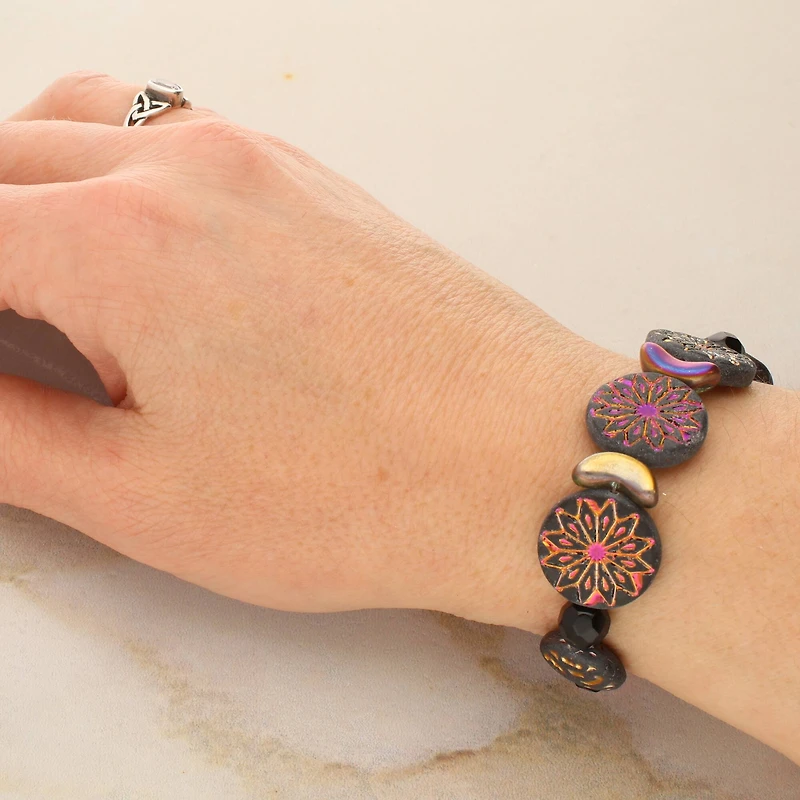 Metallic Sunburst Czech Glass Bead Mix by Bead Landing™