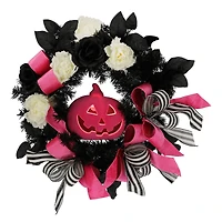 24" Pink Jack-o'-Lantern Wreath by Ashland®