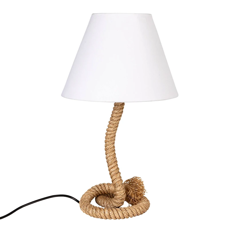 Hello Honey® 26.5" Brown Rope Table Lamp