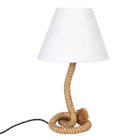 Hello Honey® 26.5" Brown Rope Table Lamp