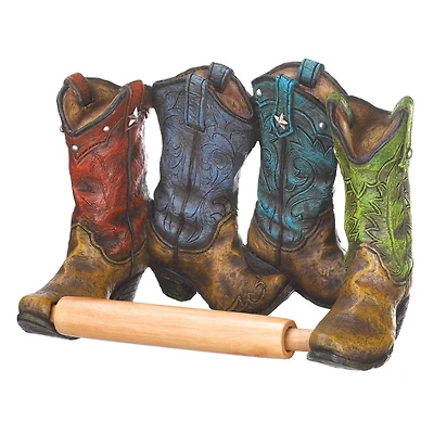 8.5" Cowboy Boots Toilet Paper Holder