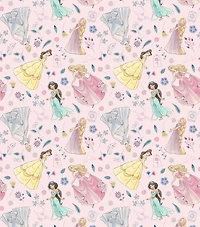 Disney Princess Adventure Awaits Cotton Fabric