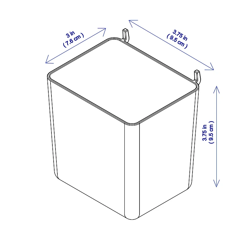 Small White Pegboard Storage Bin by Simply Tidy®