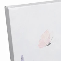 11" x 14" Floral Pasture Bunny Canvas Wall Art