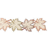 DII® 108" Embroidered Maple Leaves Table Runner