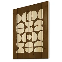 Designart - Abstract Composition of Minimal Half Moons