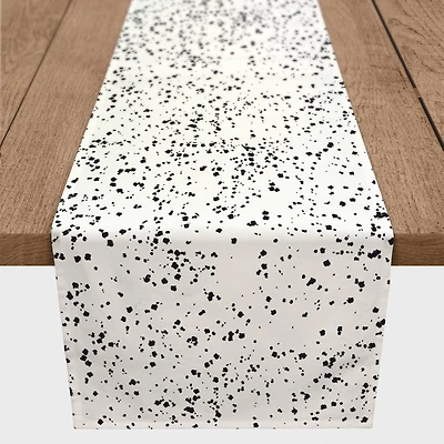 Monochromatic Dot Pattern 16" x 90" Cotton Twill Runner
