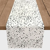 Monochromatic Dot Pattern 16" x 90" Cotton Twill Runner
