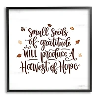Stupell Industries Harvest of Hope Phrase Framed Giclee Art