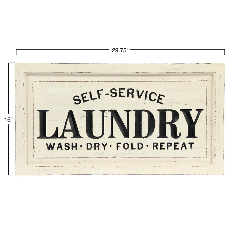 Hello Honey® Laundry Wooden Wall Plaque