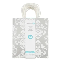 Silver Mixed Print Gift Bag Value Pack by Celebrate It™