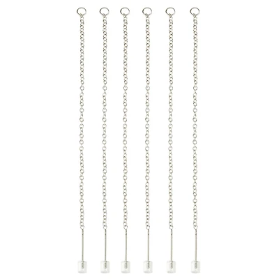 12 Packs: 6 ct. (72 total) Silver Earring Threads with Ring by Bead Landing™