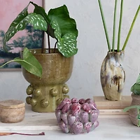 Hello Honey® 5.25" Berry Delight 3D Strawberry Stoneware Planter Vase