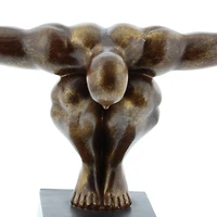 20" Bronze Human Figure Decor Sculpture