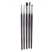 Winsor & Newton® Galeria® Short Handle Brush 5 Pack