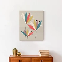 Abstract Floral Canvas Wall Art