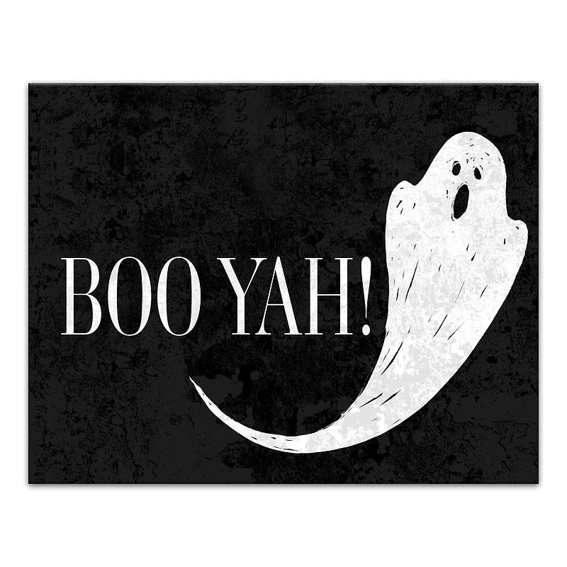 Boo Yah Ghost 11" x 14" Canvas Wall Art