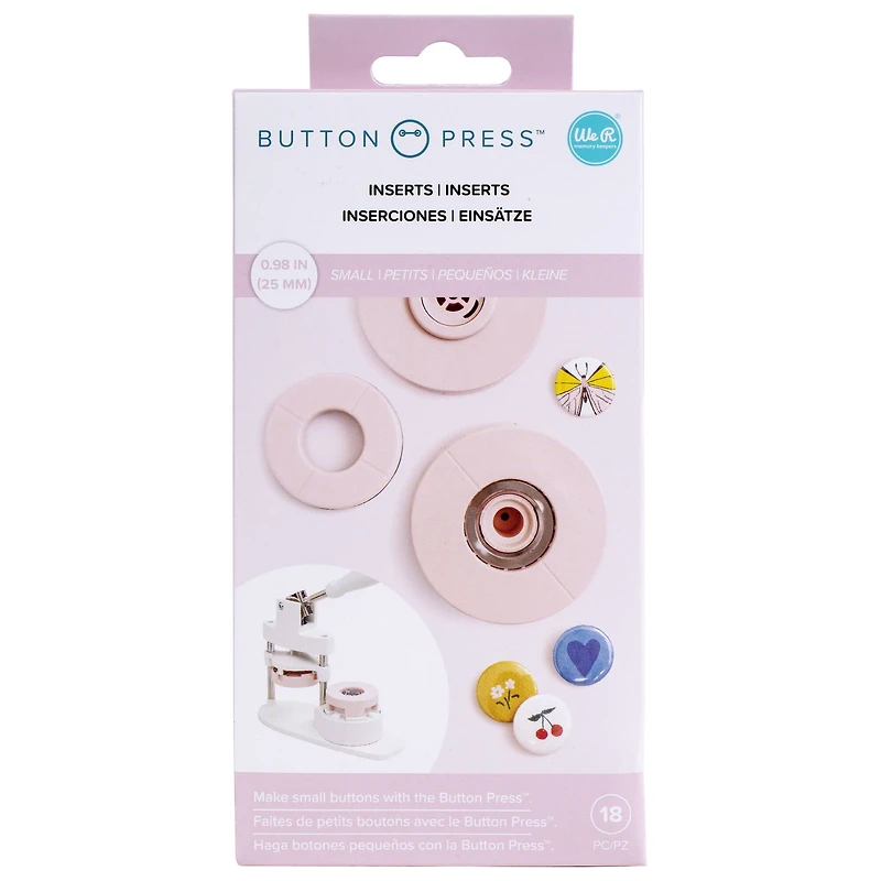 We R Memory Keepers® Button Press™ 0.98" Small Inserts Kit