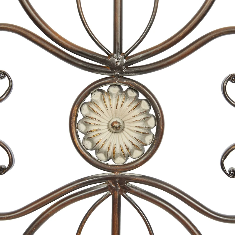 62" Brown Metal Rustic Wall Décor