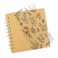 12 Pack: Black Flower Stickers by Recollections™