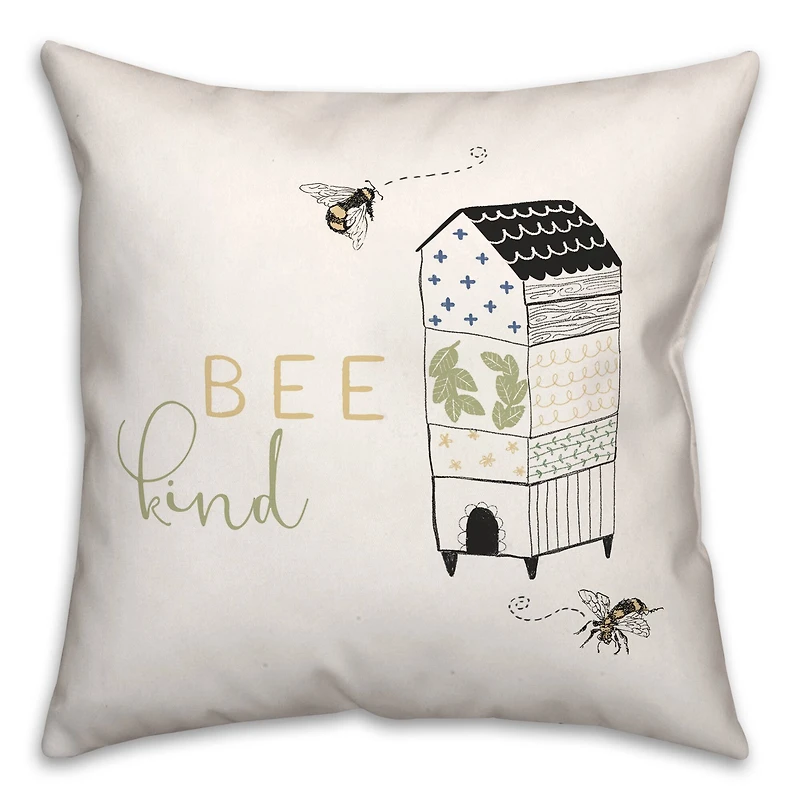 Bee Kind Hive 18" x 18" Throw Pillow
