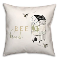 Bee Kind Hive 18" x 18" Throw Pillow