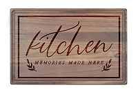 Kitchen Memories Made Here 17" x 11" Walnut Cutting Board