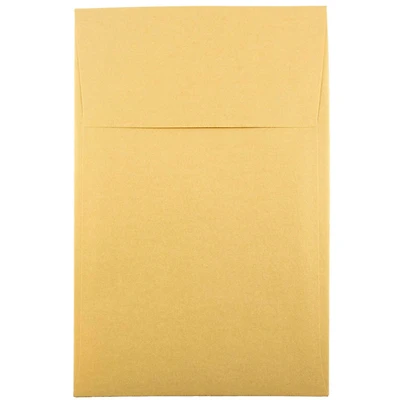 JAM Paper A10 Gold Stardream Policy Metallic Invitation Envelopes