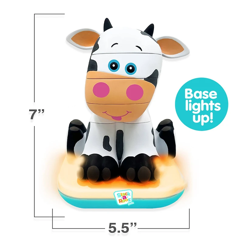 Stack-a-Roos Pals™ Baby Cow Stacking Animal Tower