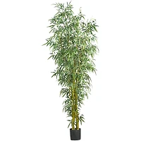 8ft. Potted Fancy Style Bamboo Silk Tree