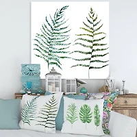 Designart - Two Fern Leaves